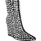 Trend Titan Diamante Slim Wedge Heel Boots